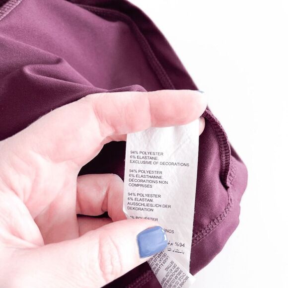 Nola Women's Crisscross Strappy Back V-Neck Short Sleeve Active Tee Purple Sz 2X - Picture 4 of 6